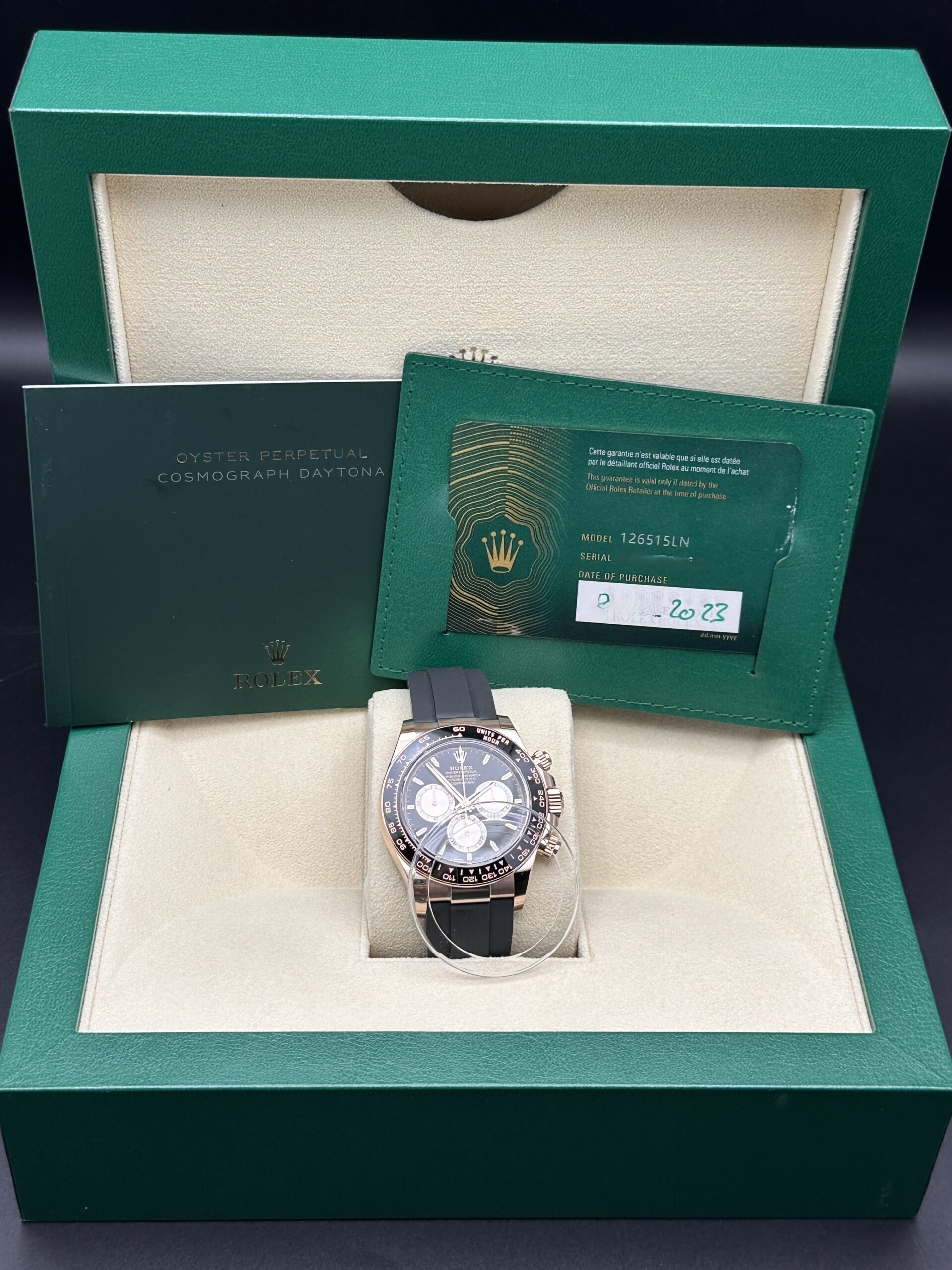 Rolex caucciu sale oro rosa